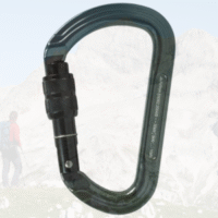 Mosquetão alumínio rosca preta HMS 30KN CE EN – For Rope