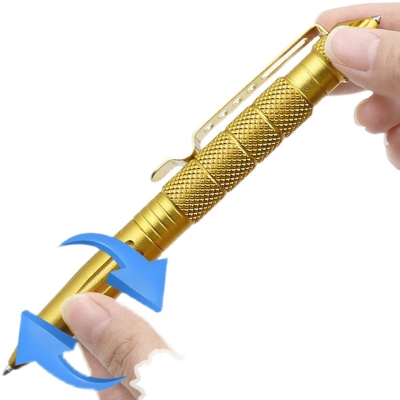 Caneta Tática Metálica Quebra Vidro - Imagem 7