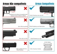 Lanterna com laser para pistolas - Imagem 2