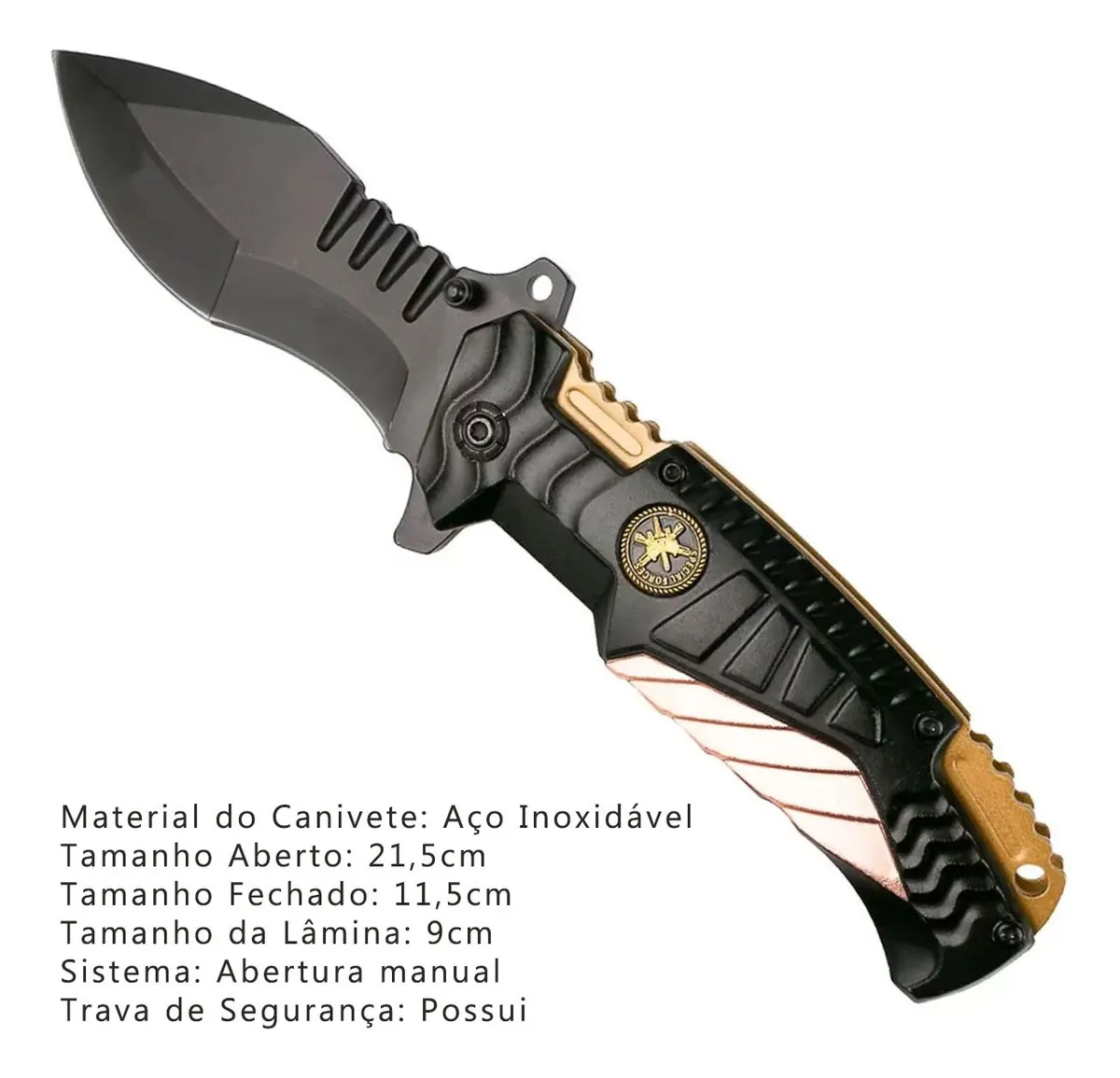 Canivete Tático Dobrável Luatek SLK-D23 - Imagem 5