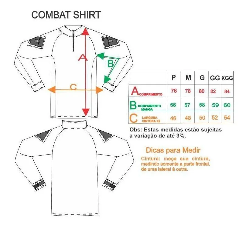 Combat Shirt Verde Oliva Tática Militar Masculina Rip Stop - Imagem 5