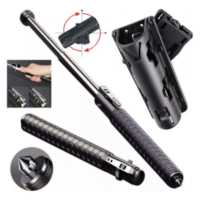 Bastão Cassetete Automático em Aço para Autodefesa – Tamanho M